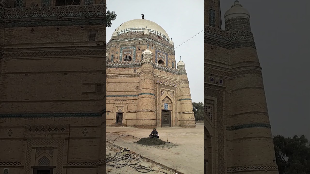 Historical mosque and Shrine of Hazrat Shah Rukan e Alam Multan 