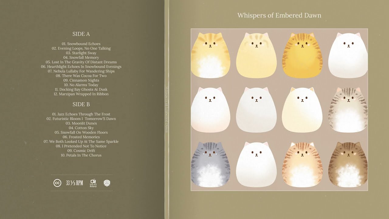 Whispers of Embered Dawn Vinyl | Kat Records Presents Starlit Dreams & Cocoa Memories (ambient cut)
