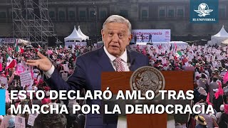 “Sin novedad”: López Obrador tras Marcha por la Democracia
