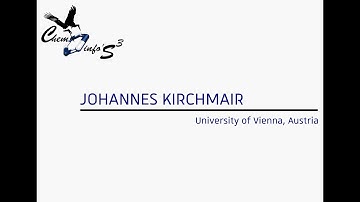 Strasbourg Summer School in Chemoinformatics, 2022 : Johannes KIRCHMAIR