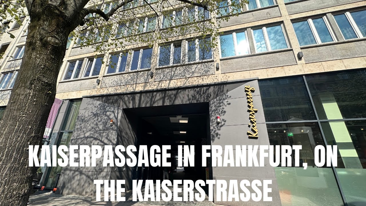 Kaiser Passage in Frankfurt on the Kaiserstrasse YouTube