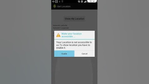 Get Latitude and Longitude android application