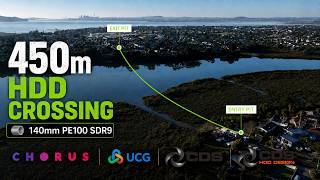 450m HDD Crossing | 140mm PE100 SDR9 Installation | Auckland, New Zealand