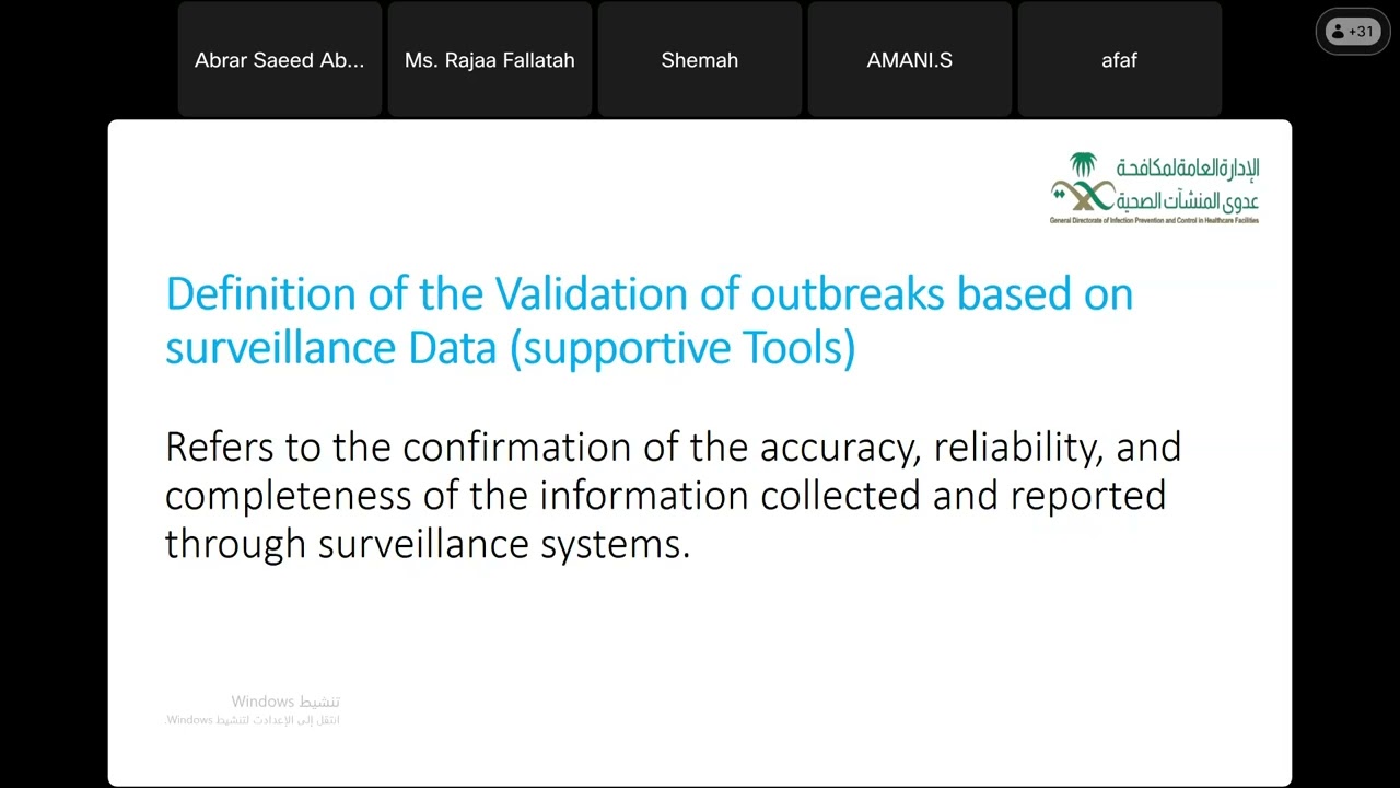 Importance of Evaluation Outbreak Management