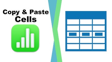 How to copy and paste cells in Apple Numbers (Spreadsheet) on Mac