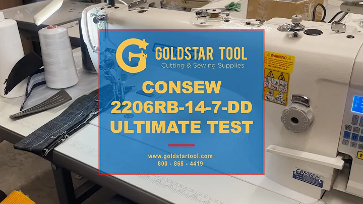 Product Showcase - Consew Sewing Machine Ultimate Test - Goldstartool.com - 800-868-4419