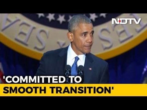 In Farewell Speech, President Barack Obama Says Committed to Peaceful Transfer of Power