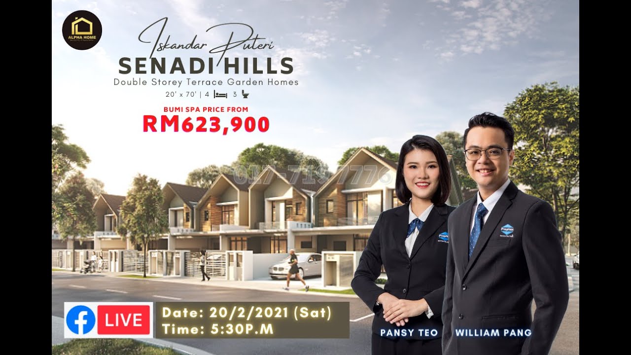 【LIVE EP7】Senadi Hills/Iskandar Puteri/Johor Bahru/ Malaysia/2-Storey Terrace/JB Property-Alpha Home