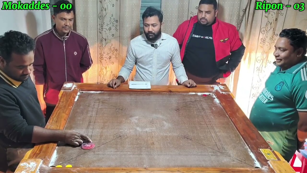 নিউ ক্যারাম টুর্নামেন্ট ২০২৬। Mokaddes)  VS Ripon সমান সমানে লড়াই
