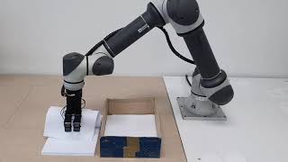 3-Finger Robot Gripper -  Pick and place demo (A4 paper)