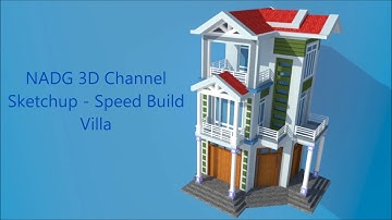 SketchUp Animations - Speed Build - Create Modern House - Classic Villa