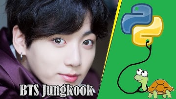 BTS Jungkook Drawing in Python - With Source Code