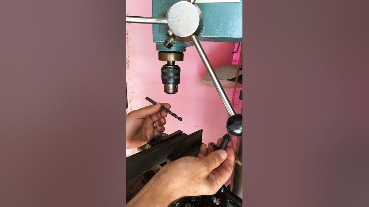 How to change a drill bit in a drill press YouTube