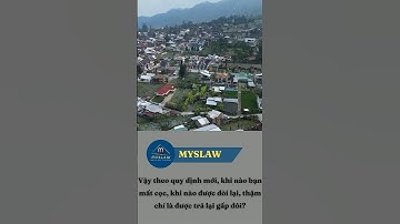 Đặt cọc mua bán nhà đất – mất cọc khi nào, đòi lại khi nào? #kienthuc #datcoc #phapluat #myslaw