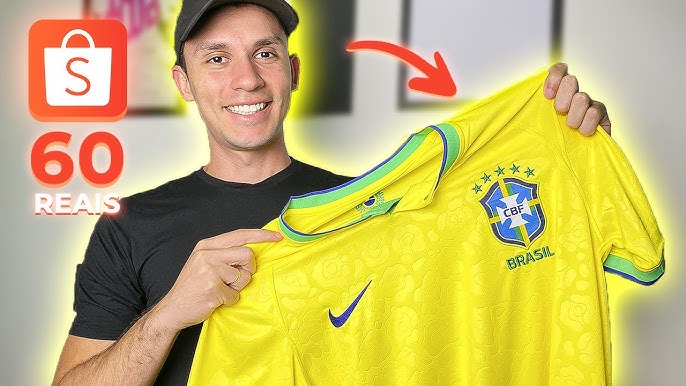 Camisa do BRASIL da Shopee! 🤔🇧🇷 #Shorts 