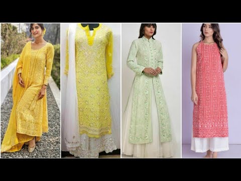 A.C.C. PRESENTED 01127_* *Exclusive Lucknowi chikankari Viscose kurti* * Design--Fine lucknowi Chikankari Mukaish kamdani wrk Viscose… | Instagram