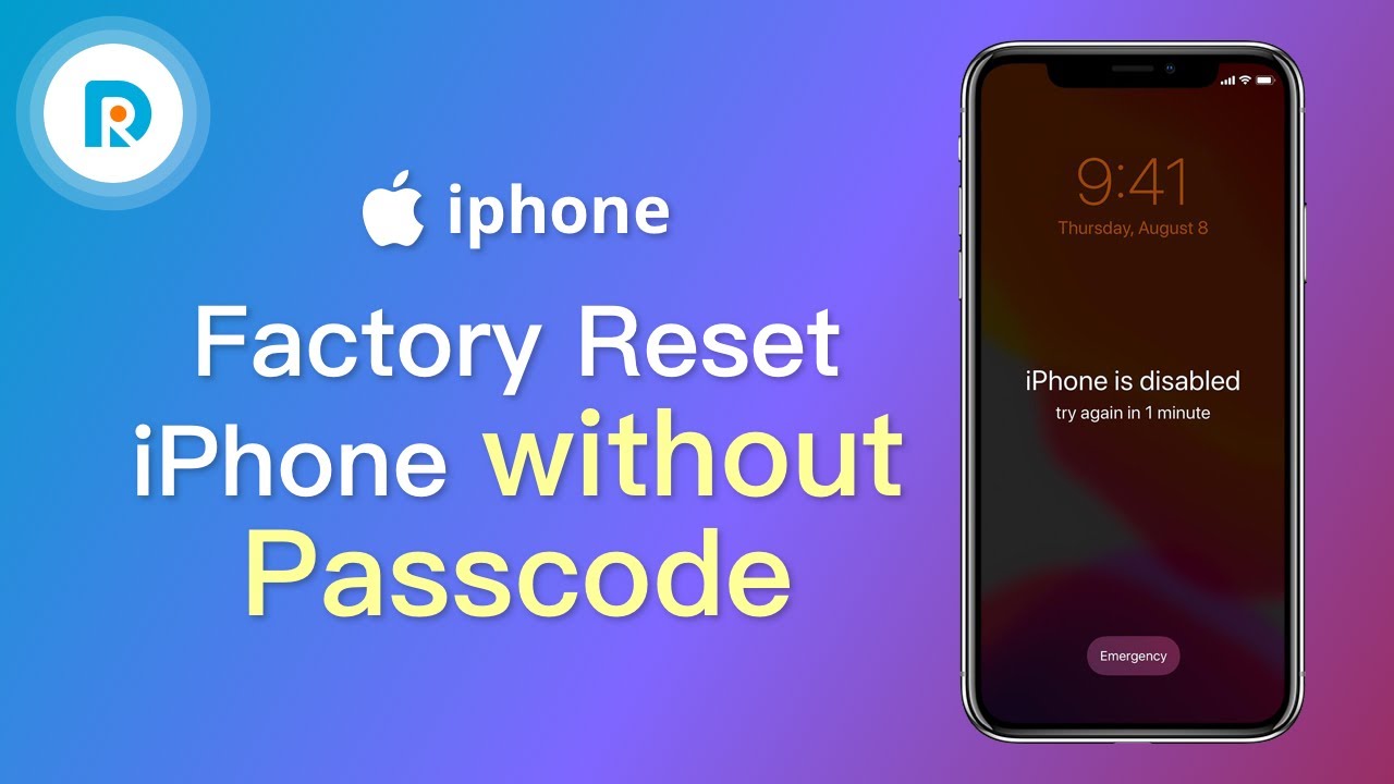 iphone lost password factory reset