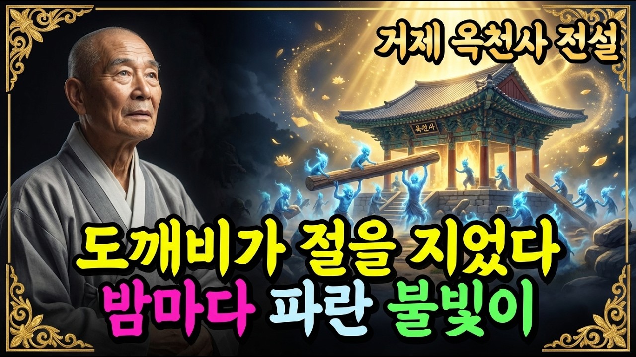 [불교이야기] 밤마다 절터에 나타난 파란 불빛, 도깨비들이 절을 지은 이유는?ㅣ거제 옥천사 전설ㅣ자면서 듣는 불교이야기ㅣ불교소설