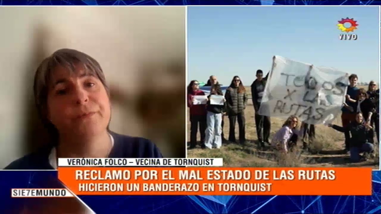 “Es insólito cómo está la Ruta 33”: vecinos de Tornquist se manifestaron por el estado y abandono