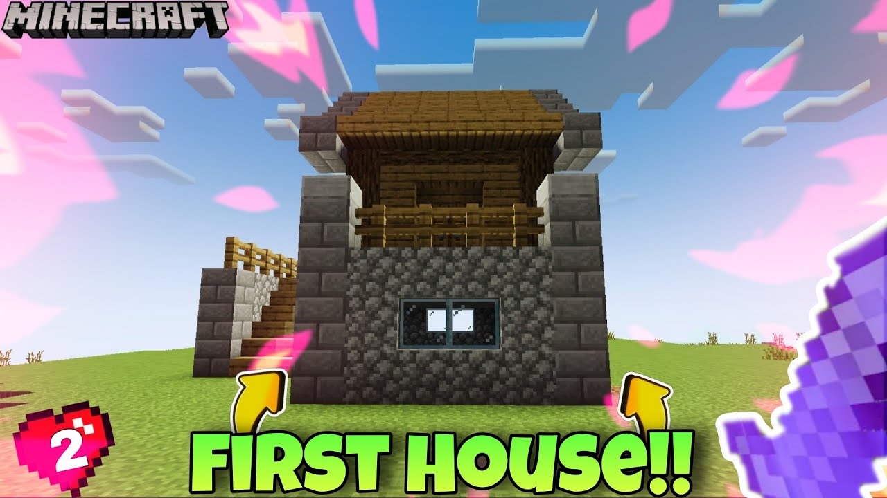 I made a Beautiful😍 house 🏠in my survival world! |Survival series #2 ...