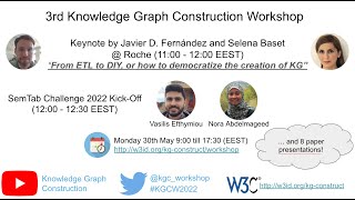 Keynote and SemTab - Knowledge Graph Construction Workshop at ESWC 2022 News