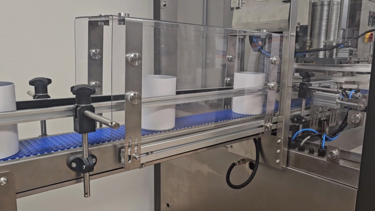 Automatic can seamer ACS-V24 (full video)