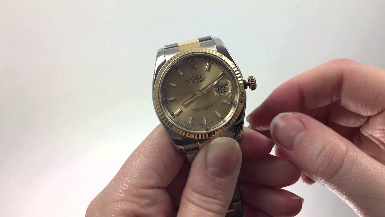 how do i change the date on my rolex
