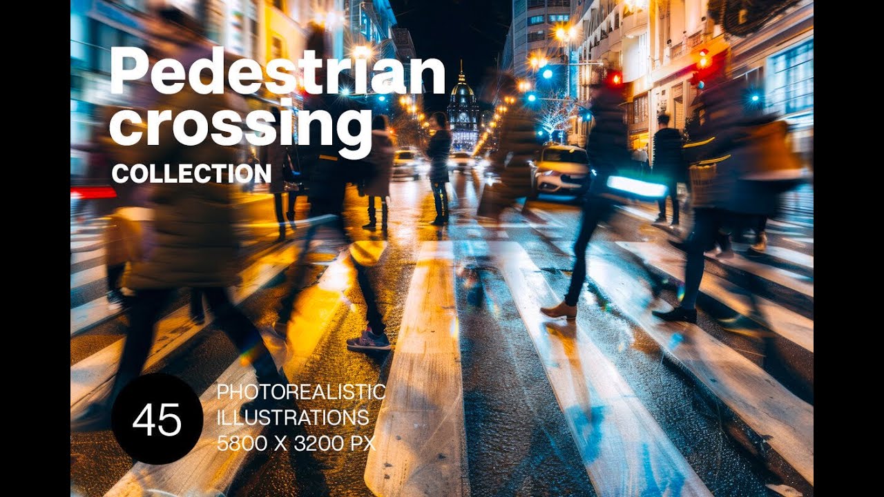 Pedestrian Crossing Stock Graphics Download