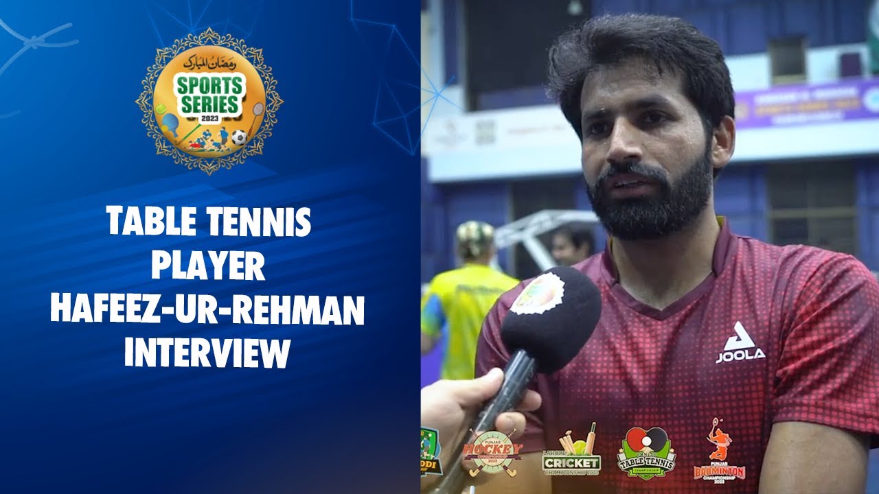 Table Tennis Player Hafeez-ur-Rehman Interview | M1A2T - YouTube
