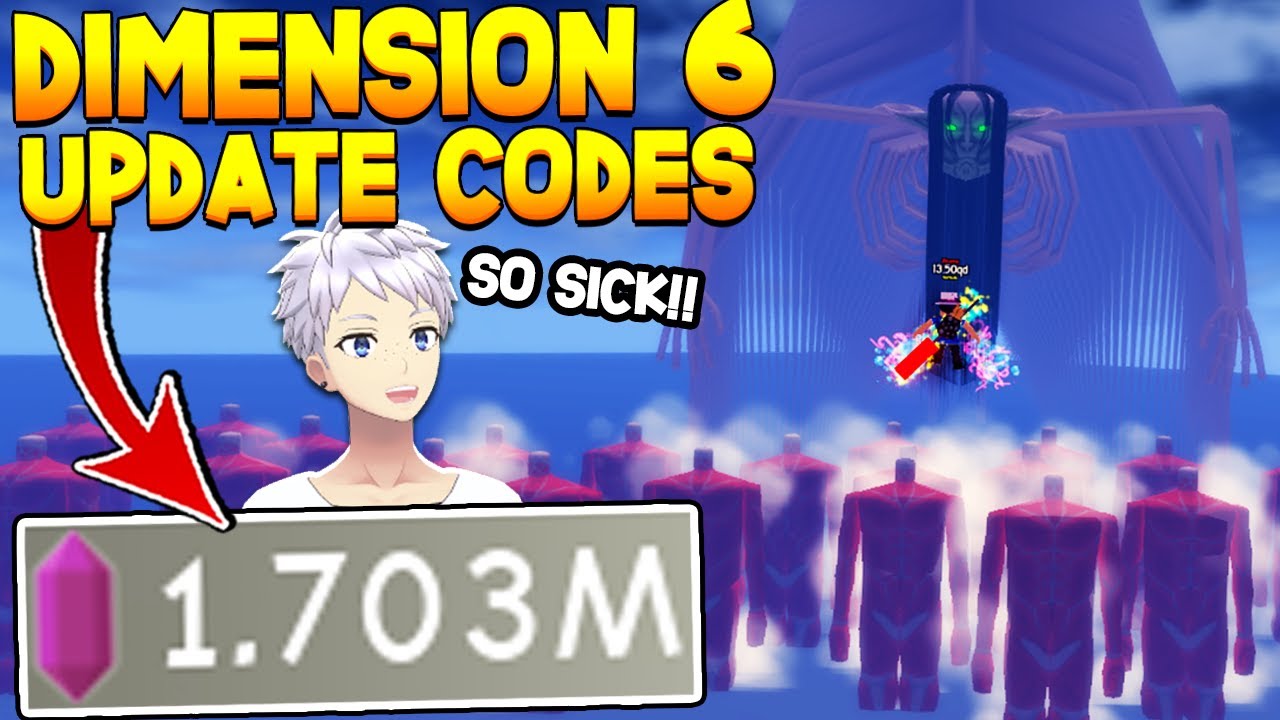 All 35 Dimension 6 Update Chikara Codes In Anime Fighting Simulator Roblox YouTube