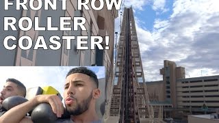 Snuck My Camera In Front Row Roller Coaster!!