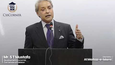 Inauguration CSS Corner Batch 2024: Senior Bureaucrat Syed Tariq Mustafa motivates aspirants.