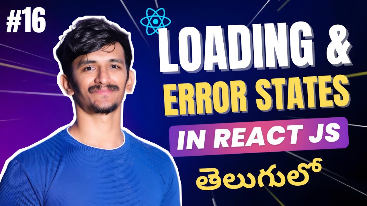 Loading & Error States in React in Telugu 🔥 | useState + API Error ...