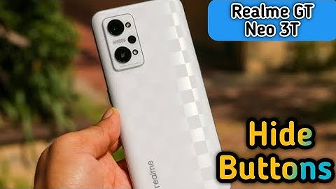 Back Button Setting In Realme GT Neo 3T, How To Hide Back Button In Realme GT Neo 3T,