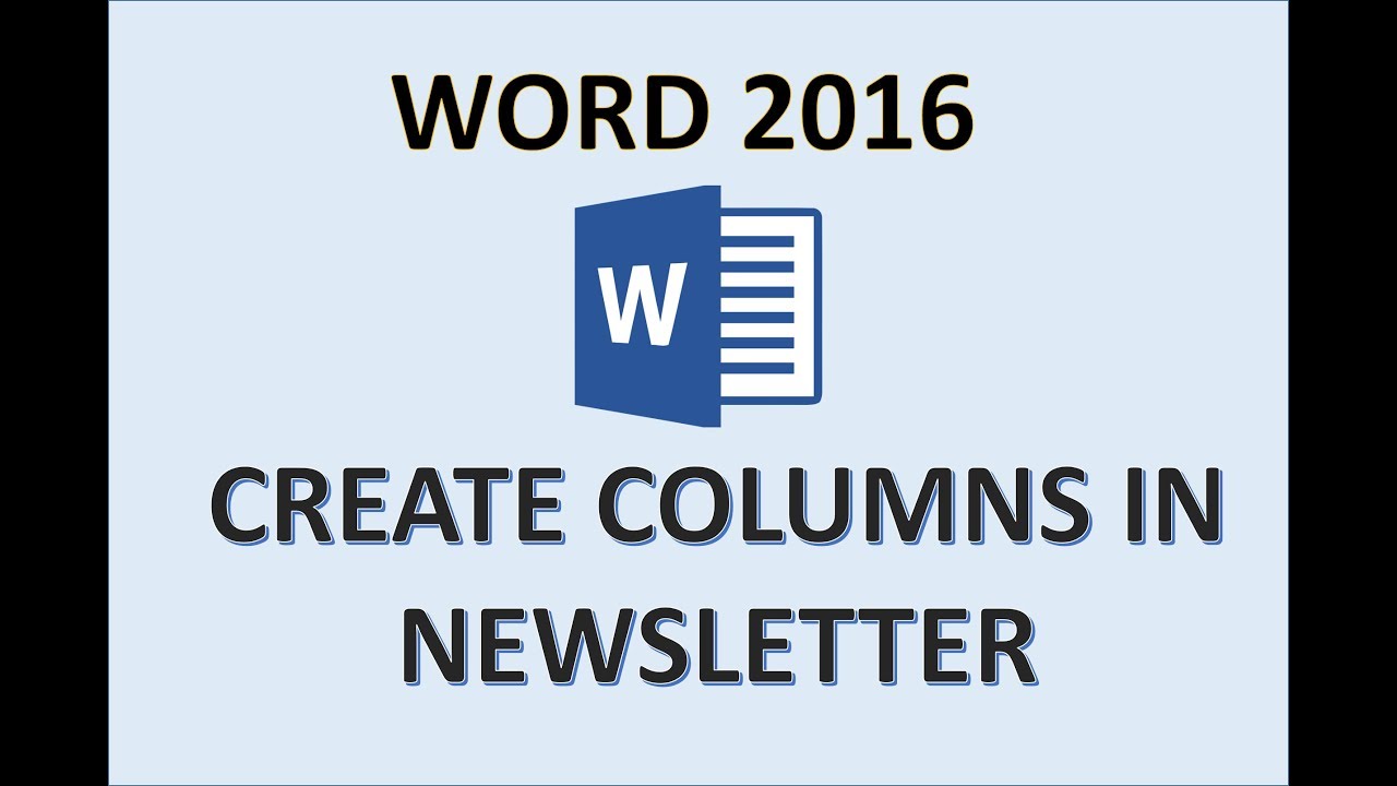 Word 21 - Newsletter Columns - How to Make & Create a Column for  Newsletters Design in MS Tutorial Regarding Test Template For Word