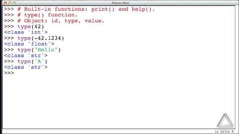 Unit 2 Video 5: The type() Function