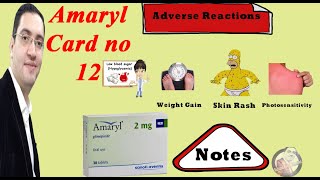 Amaryl (Glimepride) - أماريل لعلاج السكر - Drug card