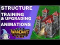 Structure Training and Upgrading Animations Comparison (Reforged vs Classic) | Warcraft 3 Reforged