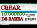 Como crear codigo de barras en excel gratis no pagues