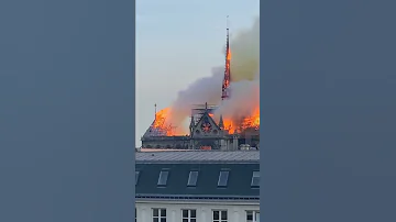 The Roof Of The Notre Dame Cathedral Has Completely Collapsed From Massive Fire NotreDame France 