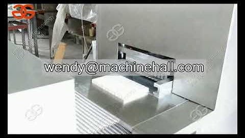 making cube sugar machine test working video