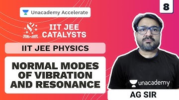 Normal Modes of Vibration & Resonance | IIT-JEE Catalysts |JEE Physics| AG Sir |Unacademy Accelerate