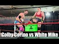 White mike c vs colby corino  iwe championship 3924 wrestling