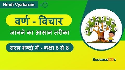 वर्ण विचार हिंदी व्याकरण | वर्ण के भेद , स्वर के भेद , व्यंजन के भेद , उदाहरण Hindi Grammar Basics