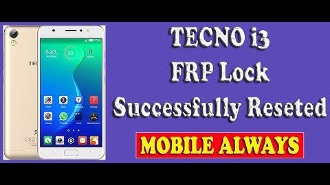 TECNO i3 FRP lock | Successfully Reseted