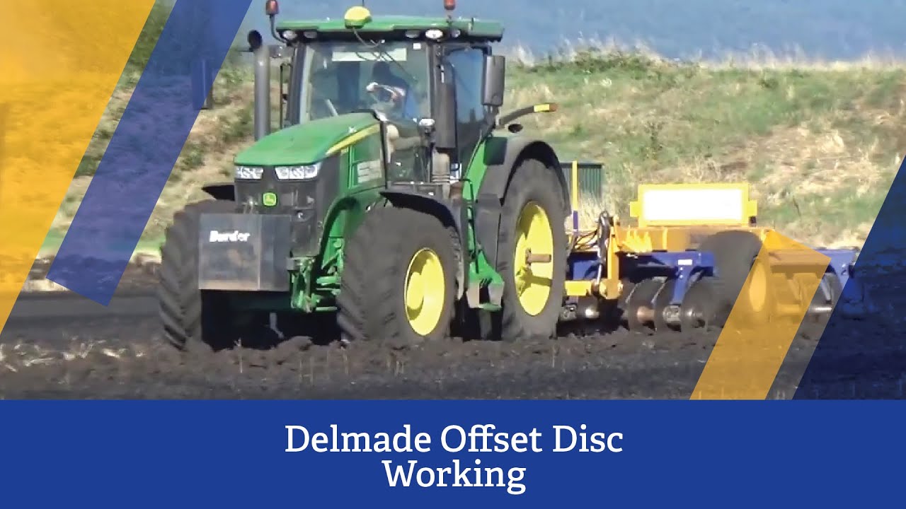 Delmade 1150 Series 24 plate Offset Discs - YouTube