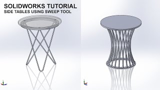 Solidworks Tutorial - Side Tables Using Sweep Tool