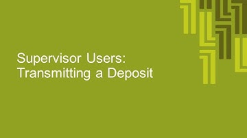 BizSimple Cheque Deposit Video Tutorial - 14. Transmitting a Deposit