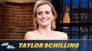 Taylor Schilling Talks About Her French Bulldog "Tank" and Her First Apartment in New York City