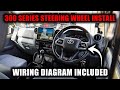 Lc300 steering wheel upgrade in 70 series with complete wiring guide